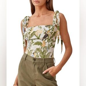 Reformation Ellora Tie Tank Top size 10